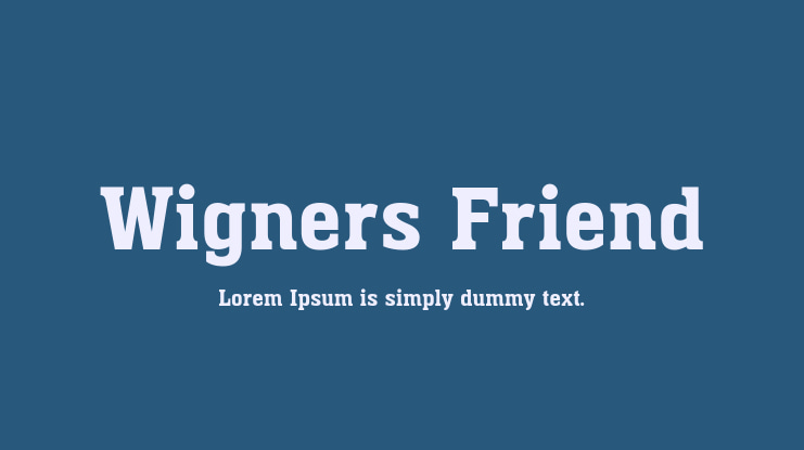 Wigners Friend Font