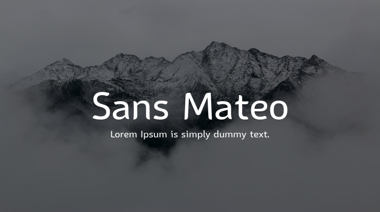 Sans Mateo Font Family