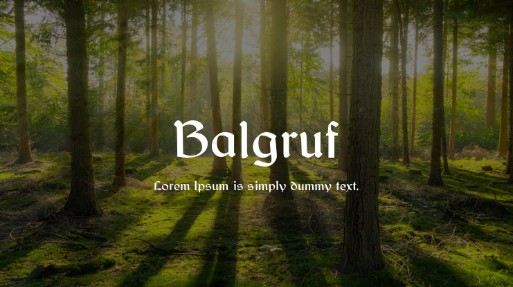 Balgruf Font Family