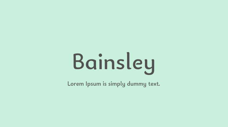 Bainsley Font Family