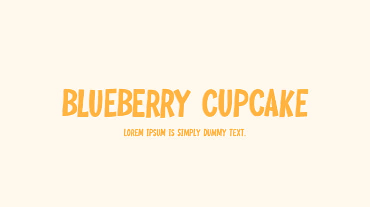Blueberry Cupcake Font