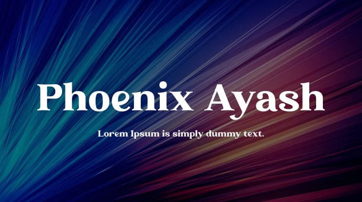 Phoenix Ayash Font