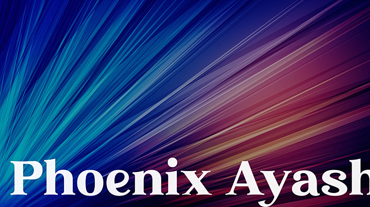 Phoenix Ayash Font