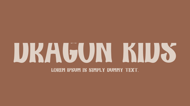 DRAGON KIDS Font