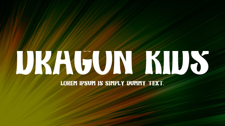 DRAGON KIDS Font