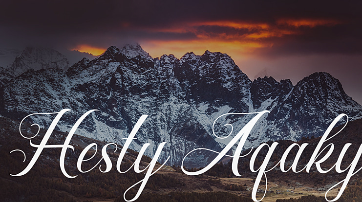 Hesty Aqaky Font