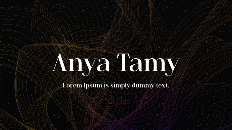 Anya Tamy Font