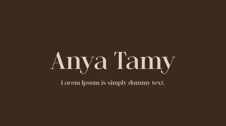 Anya Tamy Font