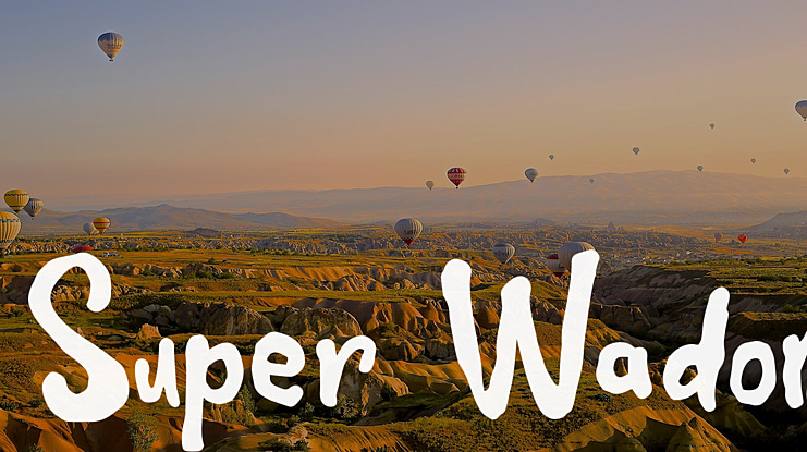 Super Wadon Font