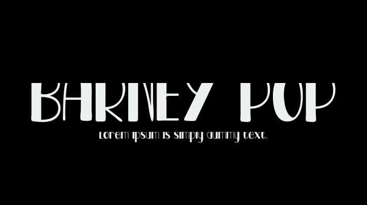 BARNEY POP Font