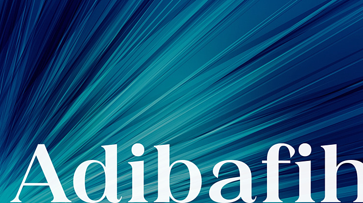 Adibafih Font