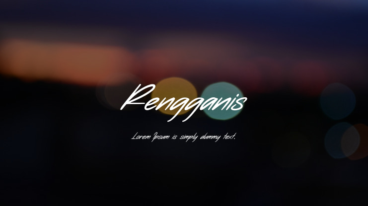 Rengganis Font