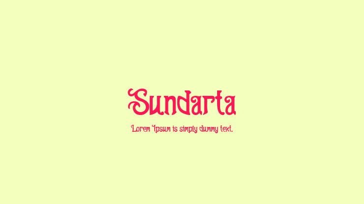 Sundarta Font