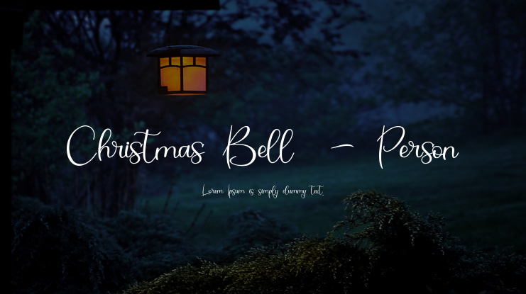 Christmas Bell  - Person Font