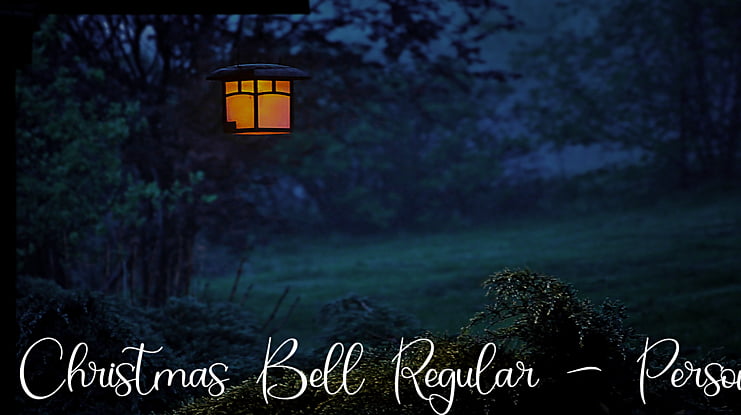 Christmas Bell  - Person Font