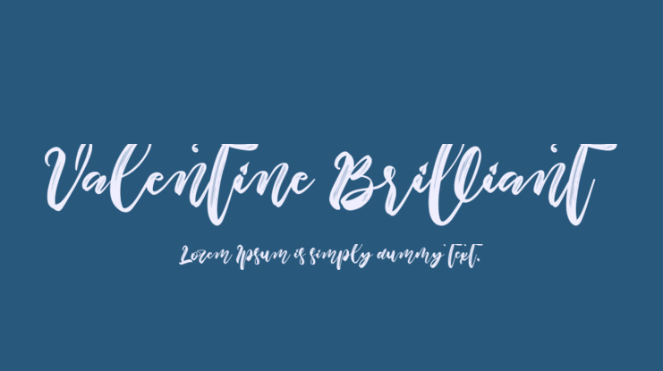 Valentine Brilliant Font Family