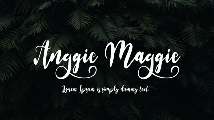 Anggie Maggie Font Family