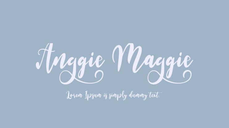 Anggie Maggie Font Family
