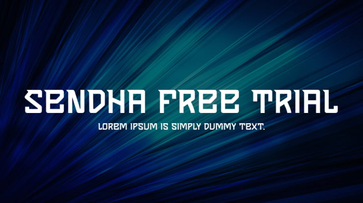 Sendha Free Trial Font