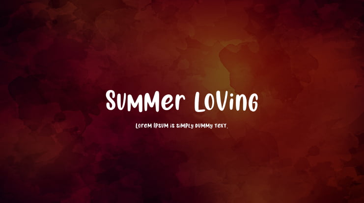 SummerLoving Font