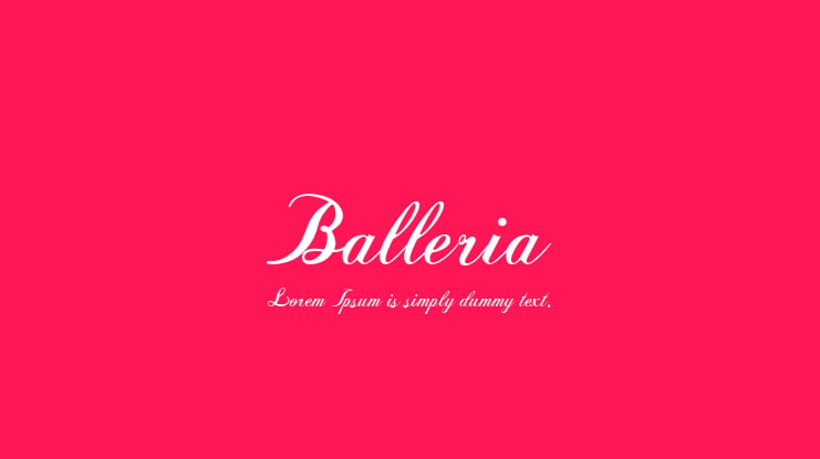 Balleria Font