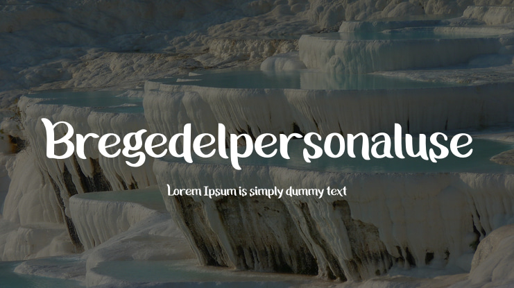 Bregedelpersonaluse Font