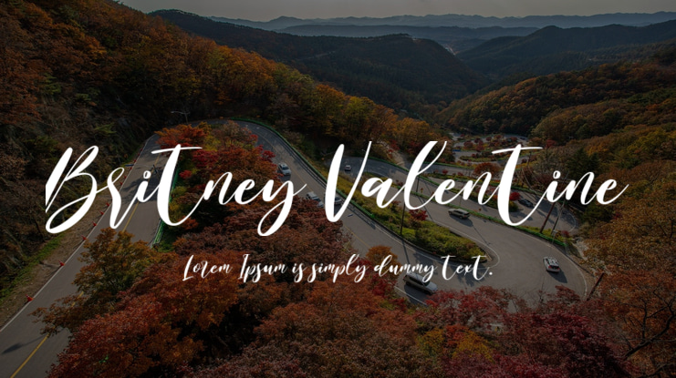 Britney Valentine Font Family