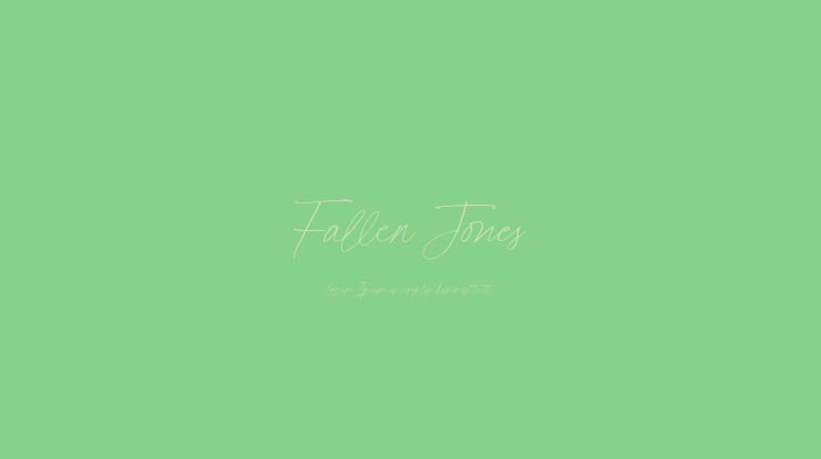 FallenJones Font