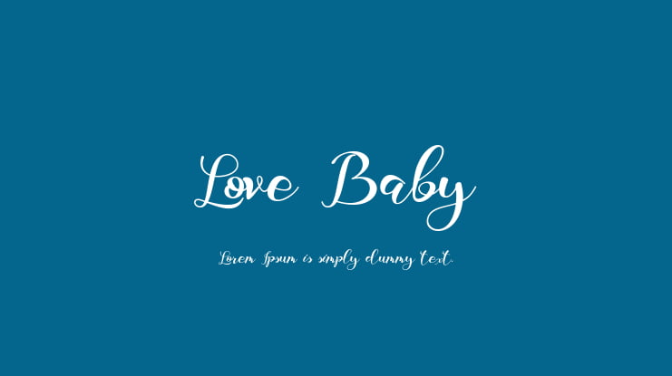 Love Baby Font