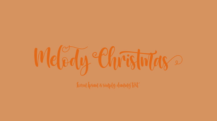 MelodyChristmas Font