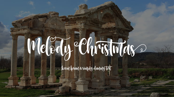 MelodyChristmas Font