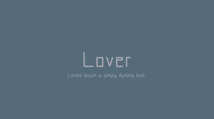 Lover Font