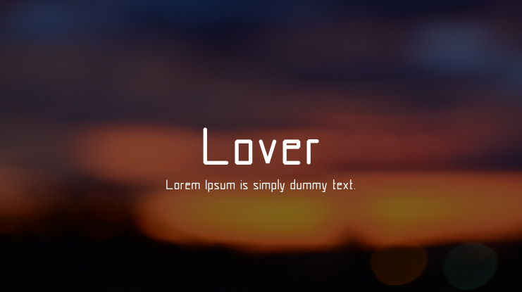 Lover Font