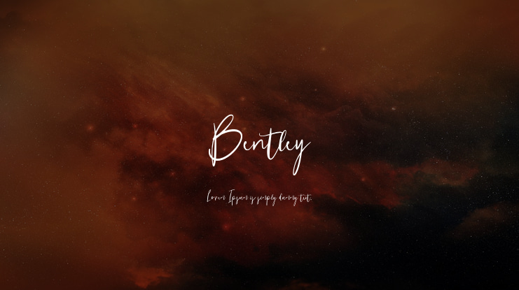 Bentley Font