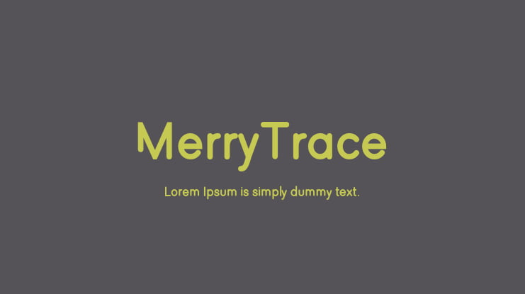 MerryTrace Font