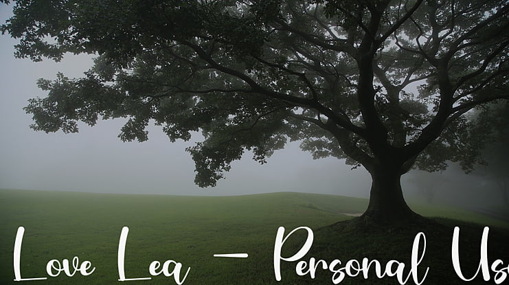 Love Lea - Personal Use Font