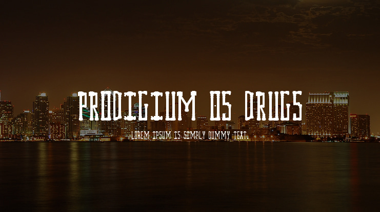 Prodigium Os Drugs Font