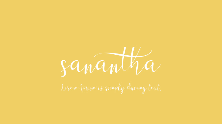 sanantha Font Family
