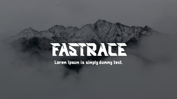 FASTRACE Font