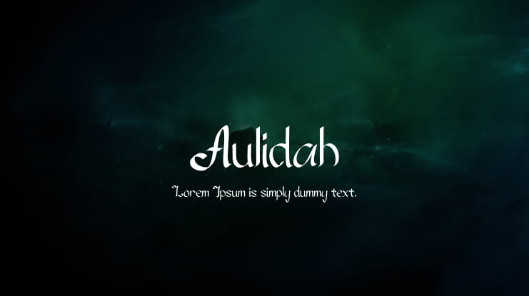 Aulidah Font