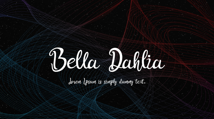 Bella Dahlia Font