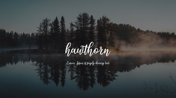 hawthorn Font
