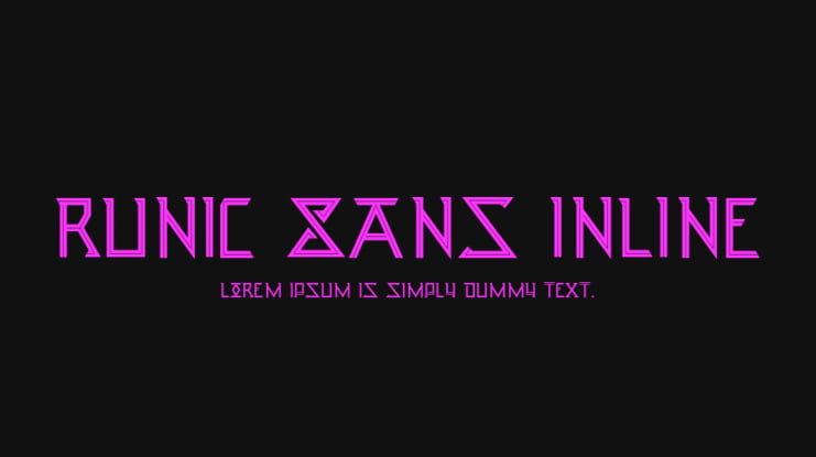 Runic Sans Inline Font Family