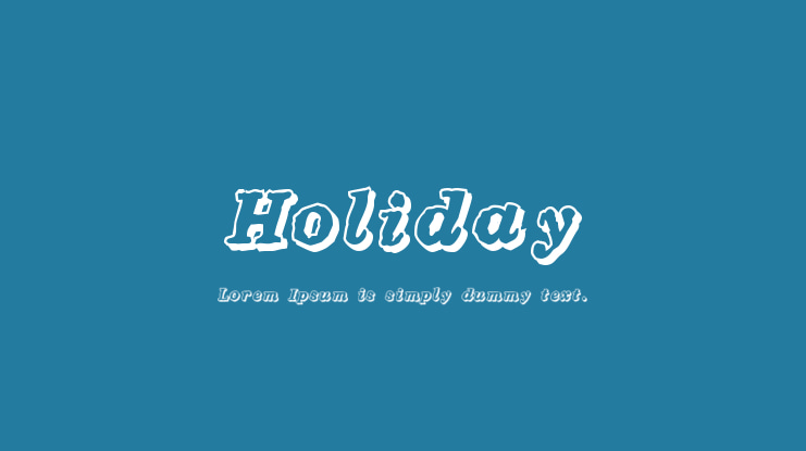 Holiday Font