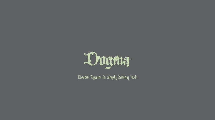 Dogma Font