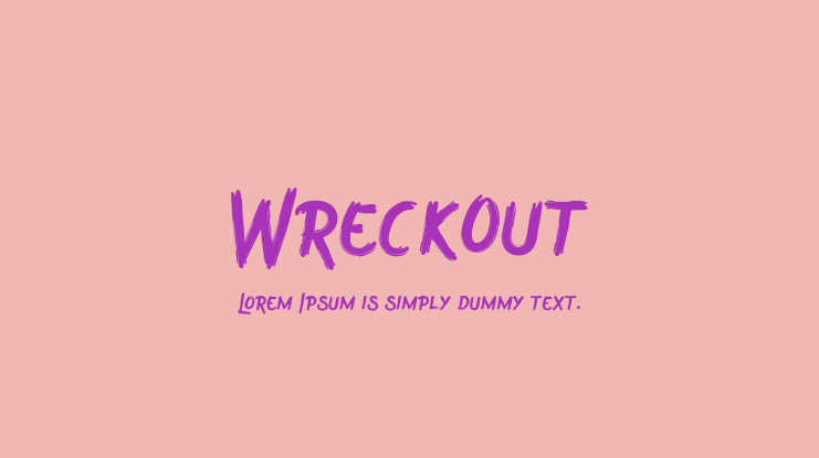 Wreckout Font