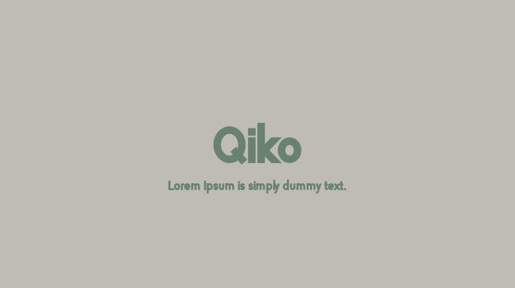 Qiko Font