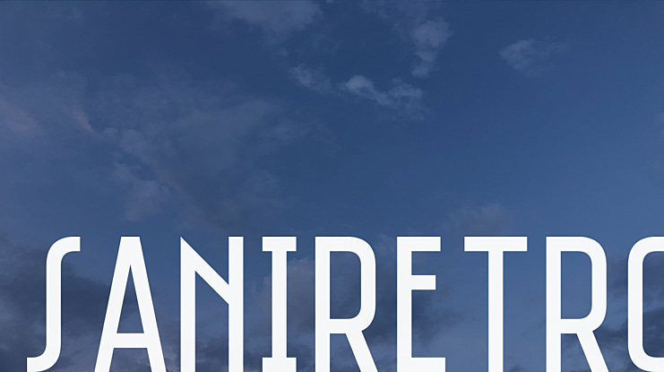 Saniretro Font