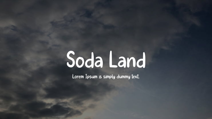 Soda Land Font