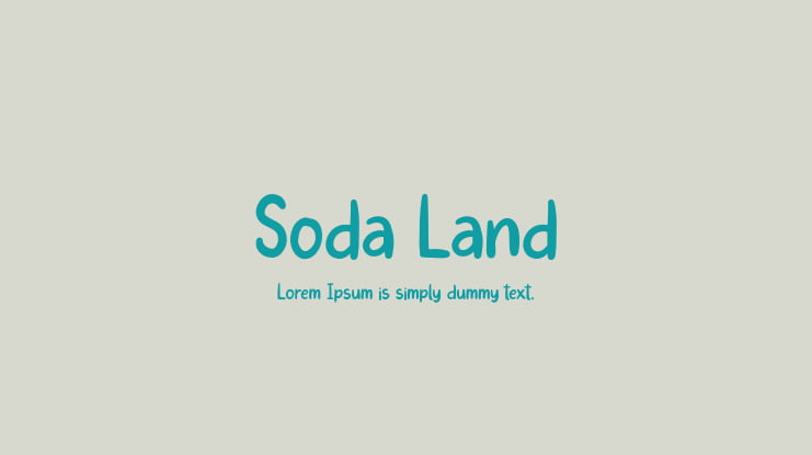 Soda Land Font